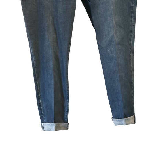 Old Navy Rockstar Blue Denim Jeggings-Size 14-Ankle Cuffed-2 Back Pockets - Picture 5 of 8